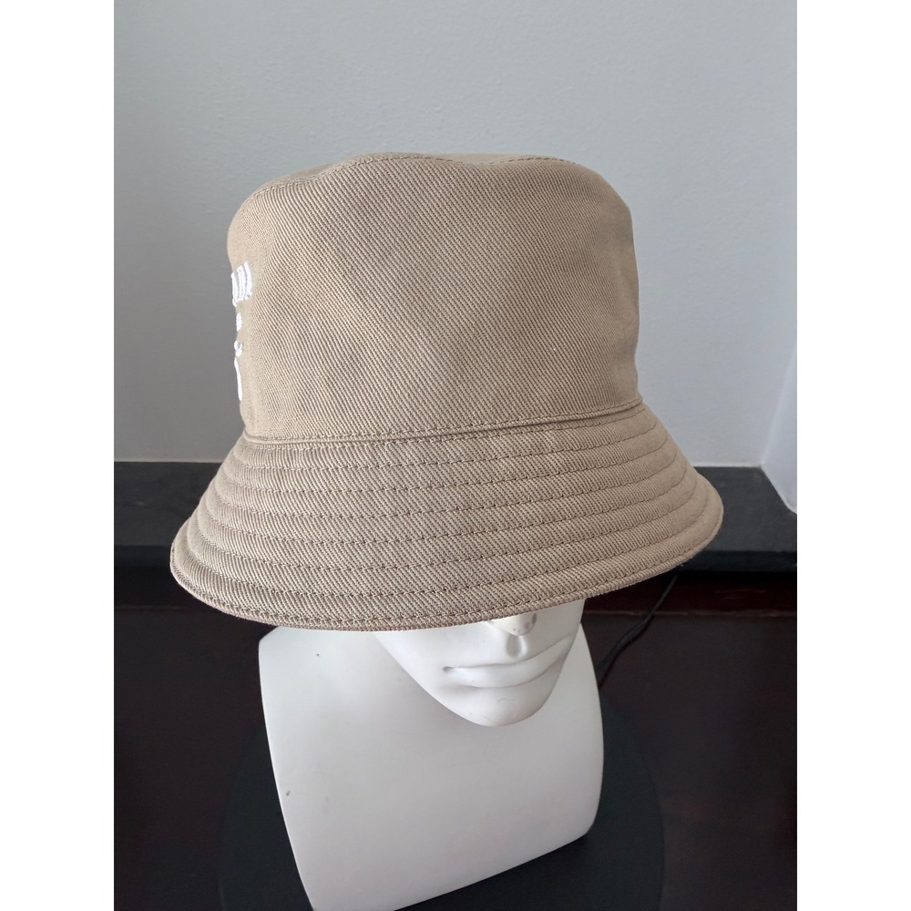 Prada 1HC137 100% cotton bucket hat with embroidered white stitch logo - Picture 5 of 9